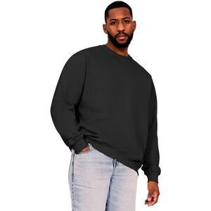 Casual Classics Mens Ringspun Cotton Oversized Sweatshirt / Black